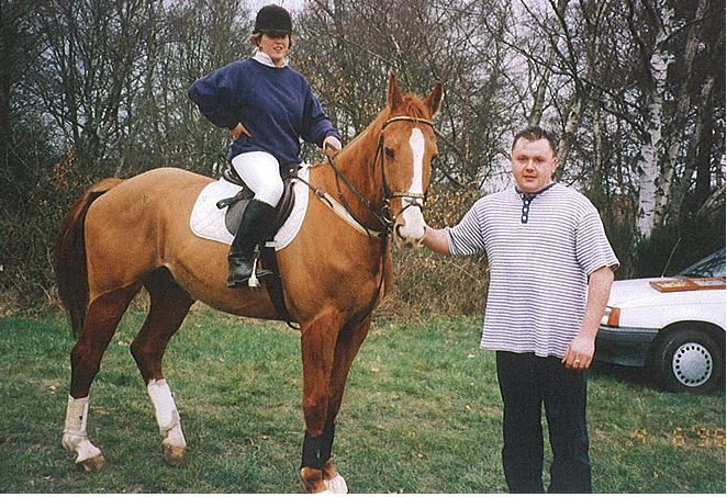 Bellfield with a Ford Escort in June 1996